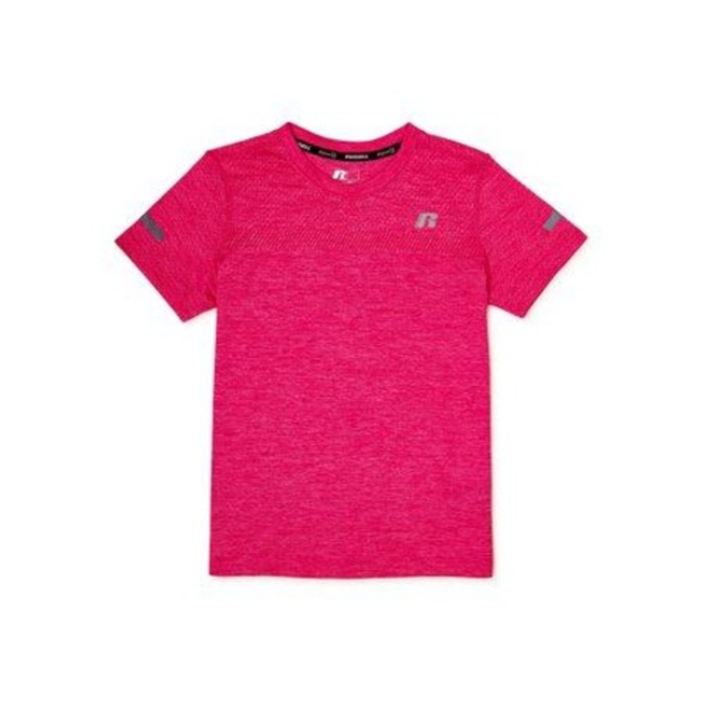 Russell T-Shirt Boys XXL 18 Husky Pink  Athletic Short Sleeve Tee